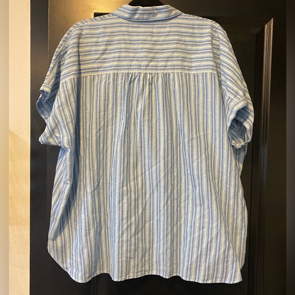 Patagonia Lightweight A/C Button Up Shirt Goodtimes Steam Blue Size XL - Picture 4 of 8